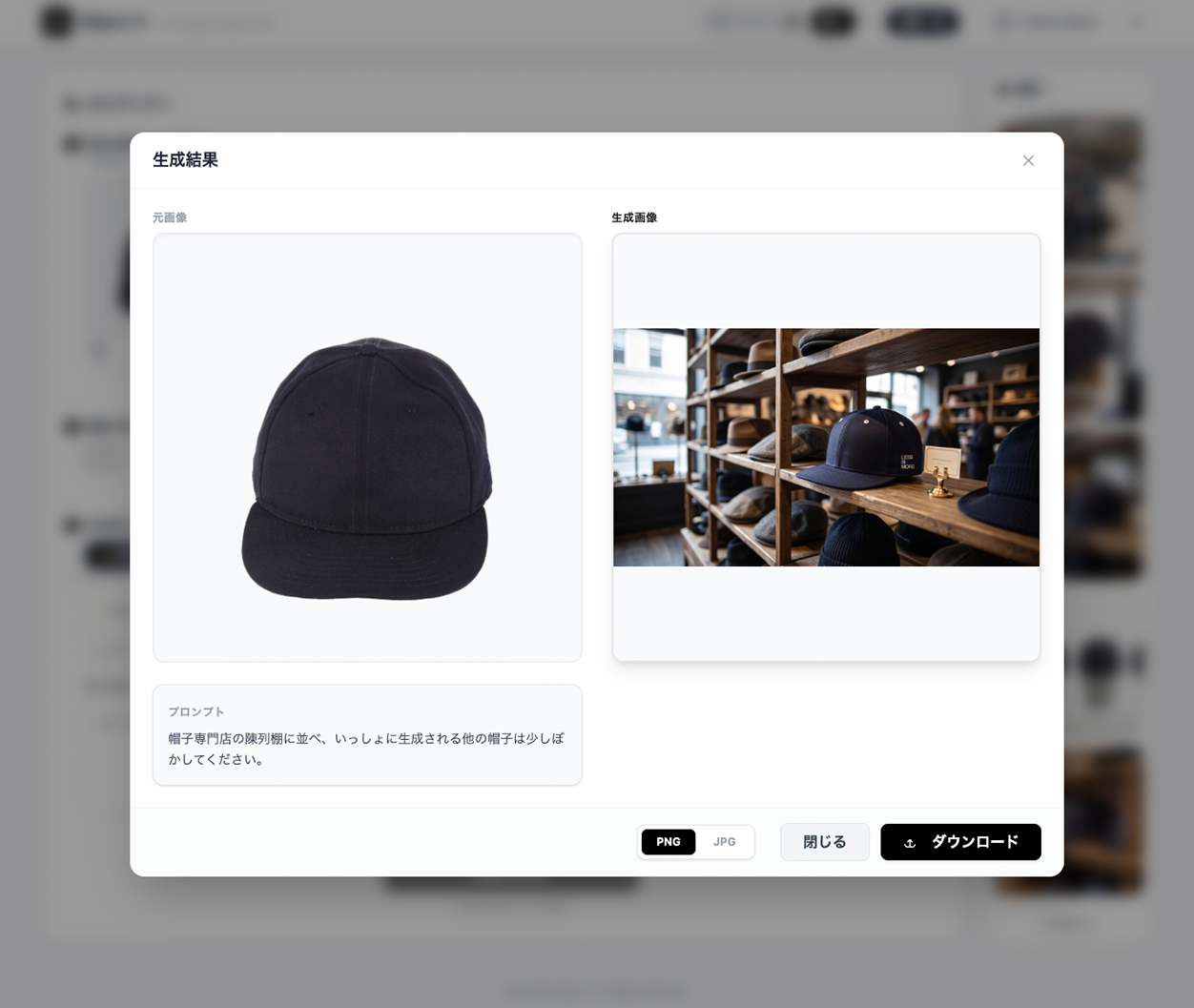 テキスト、参考画像から生成